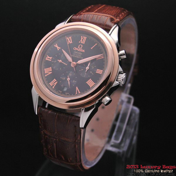 OMEGA DE VILLE CO-AXIAL Chronometer Red Gold on Brown Leather Strap OM77505 OMEGA DE VILLE CO-AXIAL Chronometer Red Gold on Brown Leather Strap OM77505