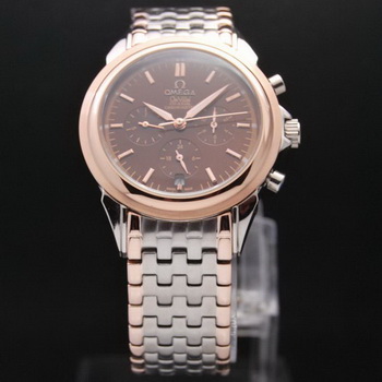 OMEGA DE VILLE CO-AXIAL Chronometer Red Gold on Steel Strap OM77516 OMEGA DE VILLE CO-AXIAL Chronometer Red Gold on Steel Strap OM77516