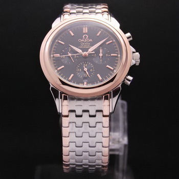 OMEGA DE VILLE CO-AXIAL Chronometer Red Gold on Steel Strap OM77519 OMEGA DE VILLE CO-AXIAL Chronometer Red Gold on Steel Strap OM77519