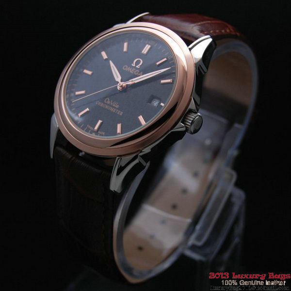 OMEGA DE VILLE Chronometer Red Gold on Brown Leather Strap OM77315 OMEGA DE VILLE Chronometer Red Gold on Brown Leather Strap OM77315