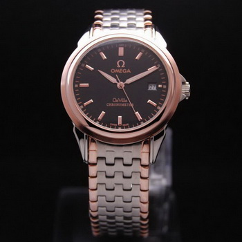 OMEGA DE VILLE Chronometer Red Gold on Steel Strap OM77318 OMEGA DE VILLE Chronometer Red Gold on Steel Strap OM77318