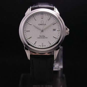 OMEGA DE VILLE Chronometer Steel on Black Strap OM77306 OMEGA DE VILLE Chronometer Steel on Black Strap OM77306
