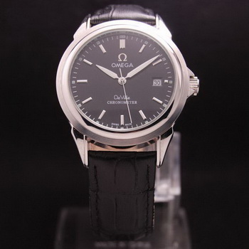 OMEGA DE VILLE Chronometer Steel on Black Strap OM77308 OMEGA DE VILLE Chronometer Steel on Black Strap OM77308