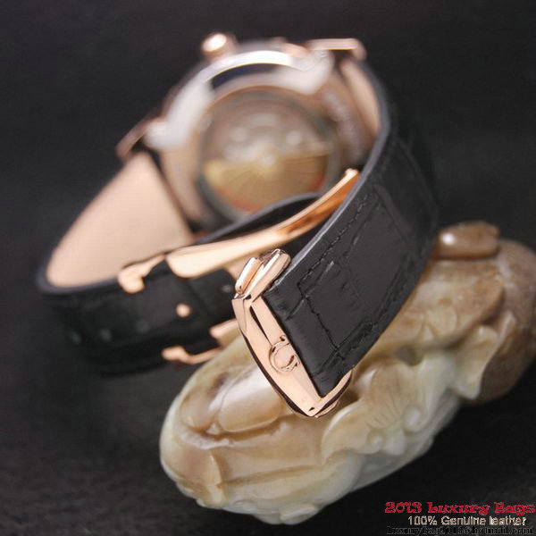 OMEGA DE VILLE Co-AXIAL CHRONOMETER Red Gold on Black Leather Strap OM77022 OMEGA DE VILLE Co-AXIAL CHRONOMETER Red Gold on Black Leather Strap OM77022