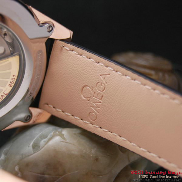 OMEGA DE VILLE Co-AXIAL CHRONOMETER Red Gold on Brown Leather Strap OM77021 OMEGA DE VILLE Co-AXIAL CHRONOMETER Red Gold on Brown Leather Strap OM77021