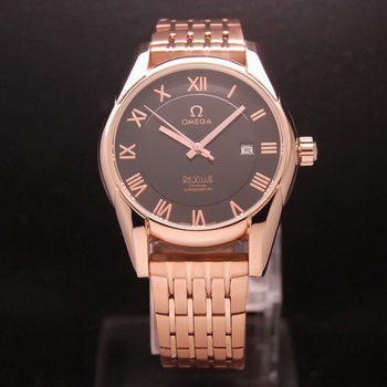 OMEGA DE VILLE Co-AXIAL CHRONOMETER Red Gold on Red Gold Strap OM77028 OMEGA DE VILLE Co-AXIAL CHRONOMETER Red Gold on Red Gold Strap OM77028