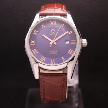 OMEGA DE VILLE Co-AXIAL CHRONOMETER Steel on Black Leather Strap OM77009 OMEGA DE VILLE Co-AXIAL CHRONOMETER Steel on Black Leather Strap OM77009