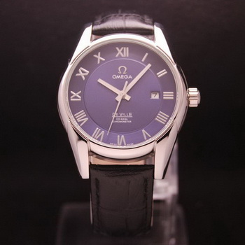 OMEGA DE VILLE Co-AXIAL CHRONOMETER Steel on Black Leather Strap OM77011 OMEGA DE VILLE Co-AXIAL CHRONOMETER Steel on Black Leather Strap OM77011