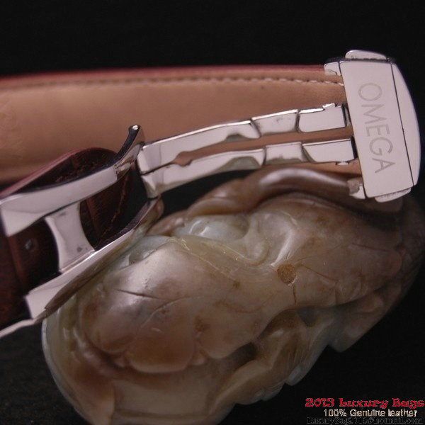 OMEGA DE VILLE Co-AXIAL CHRONOMETER Steel on Brown Leather Strap OM77001 OMEGA DE VILLE Co-AXIAL CHRONOMETER Steel on Brown Leather Strap OM77001