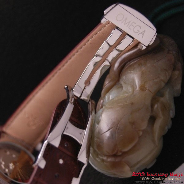 OMEGA DE VILLE Co-AXIAL CHRONOMETER Steel on Brown Leather Strap OM77001 OMEGA DE VILLE Co-AXIAL CHRONOMETER Steel on Brown Leather Strap OM77001