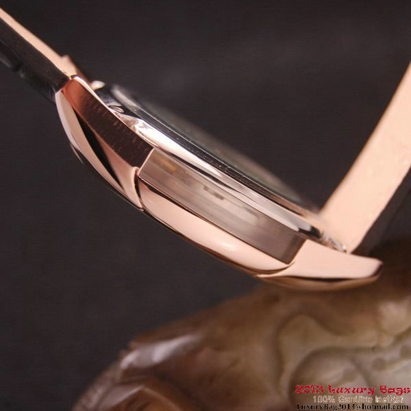 OMEGA DE VILLE HOUR VISION ANNUAL CALENDAR Red Gold on Black Leather Strap OM77124 OMEGA DE VILLE HOUR VISION ANNUAL CALENDAR Red Gold on Black Leather Strap OM77124