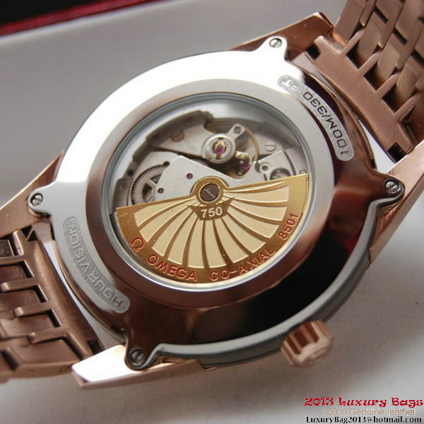 OMEGA DE VILLE HOUR VISION ANNUAL CALENDAR Red Gold on Red Gold Strap OM77128 OMEGA DE VILLE HOUR VISION ANNUAL CALENDAR Red Gold on Red Gold Strap OM77128