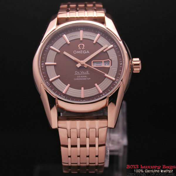 OMEGA DE VILLE HOUR VISION ANNUAL CALENDAR Red Gold on Red Gold Strap OM77129 OMEGA DE VILLE HOUR VISION ANNUAL CALENDAR Red Gold on Red Gold Strap OM77129