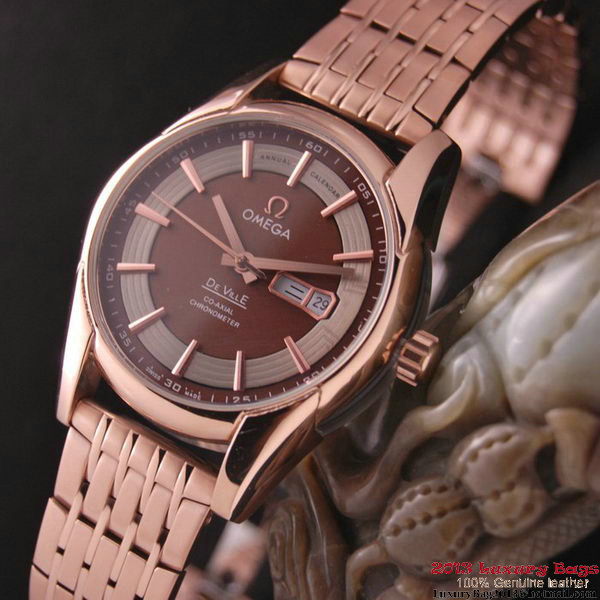OMEGA DE VILLE HOUR VISION ANNUAL CALENDAR Red Gold on Red Gold Strap OM77129 OMEGA DE VILLE HOUR VISION ANNUAL CALENDAR Red Gold on Red Gold Strap OM77129