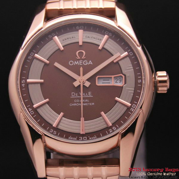 OMEGA DE VILLE HOUR VISION ANNUAL CALENDAR Red Gold on Red Gold Strap OM77129 OMEGA DE VILLE HOUR VISION ANNUAL CALENDAR Red Gold on Red Gold Strap OM77129