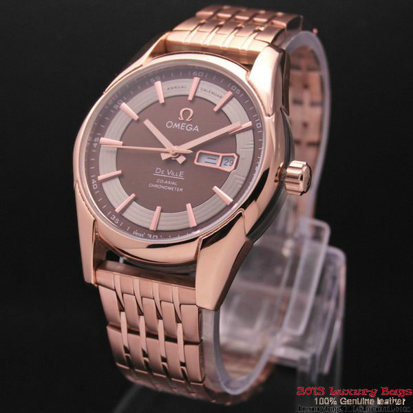 OMEGA DE VILLE HOUR VISION ANNUAL CALENDAR Red Gold on Red Gold Strap OM77129 OMEGA DE VILLE HOUR VISION ANNUAL CALENDAR Red Gold on Red Gold Strap OM77129