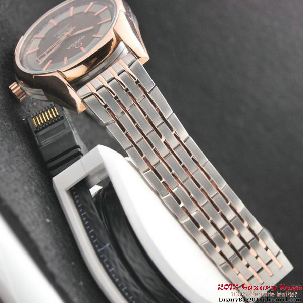 OMEGA DE VILLE HOUR VISION ANNUAL CALENDAR Red Gold on Steel Strap OM77126 OMEGA DE VILLE HOUR VISION ANNUAL CALENDAR Red Gold on Steel Strap OM77126