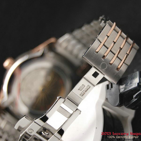 OMEGA DE VILLE HOUR VISION ANNUAL CALENDAR Red Gold on Steel Strap OM77126 OMEGA DE VILLE HOUR VISION ANNUAL CALENDAR Red Gold on Steel Strap OM77126