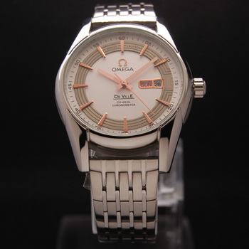 OMEGA DE VILLE HOUR VISION ANNUAL CALENDAR Steel on Steel Strap OM77113 OMEGA DE VILLE HOUR VISION ANNUAL CALENDAR Steel on Steel Strap OM77113