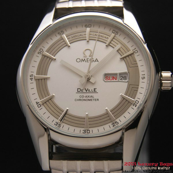 OMEGA DE VILLE HOUR VISION ANNUAL CALENDAR Steel on Steel Strap OM77114 OMEGA DE VILLE HOUR VISION ANNUAL CALENDAR Steel on Steel Strap OM77114