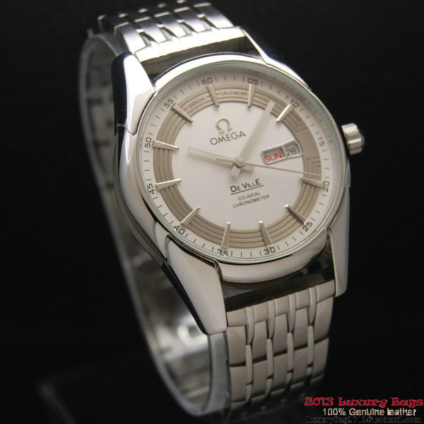 OMEGA DE VILLE HOUR VISION ANNUAL CALENDAR Steel on Steel Strap OM77114 OMEGA DE VILLE HOUR VISION ANNUAL CALENDAR Steel on Steel Strap OM77114