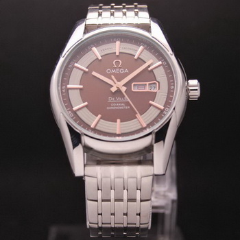 OMEGA DE VILLE HOUR VISION ANNUAL CALENDAR Steel on Steel Strap OM77115 OMEGA DE VILLE HOUR VISION ANNUAL CALENDAR Steel on Steel Strap OM77115