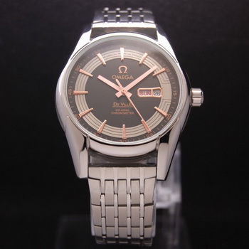 OMEGA DE VILLE HOUR VISION ANNUAL CALENDAR Steel on Steel Strap OM77117 OMEGA DE VILLE HOUR VISION ANNUAL CALENDAR Steel on Steel Strap OM77117