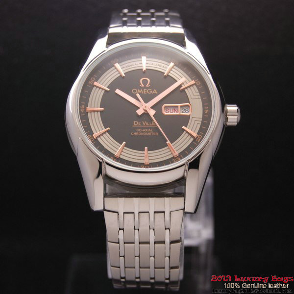 OMEGA DE VILLE HOUR VISION ANNUAL CALENDAR Steel on Steel Strap OM77117 OMEGA DE VILLE HOUR VISION ANNUAL CALENDAR Steel on Steel Strap OM77117