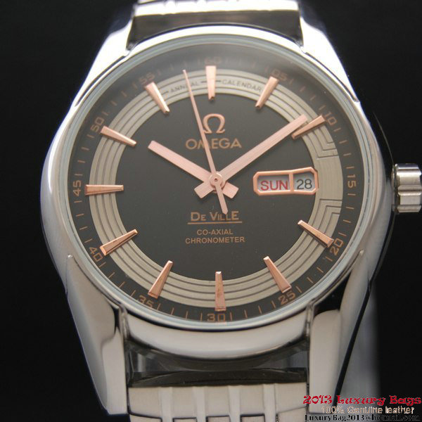 OMEGA DE VILLE HOUR VISION ANNUAL CALENDAR Steel on Steel Strap OM77117 OMEGA DE VILLE HOUR VISION ANNUAL CALENDAR Steel on Steel Strap OM77117