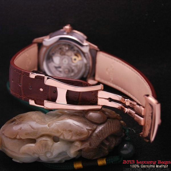 OMEGA DE VILLE Tourbillon Watches Red Gold on Brown Leather Strap Om7015 OMEGA DE VILLE Tourbillon Watches Red Gold on Brown Leather Strap Om7015