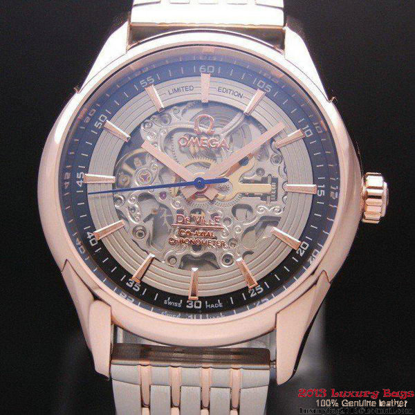 OMEGA DE VILLE Tourbillon Watches Red Gold on Steel Strap Om7018 OMEGA DE VILLE Tourbillon Watches Red Gold on Steel Strap Om7018