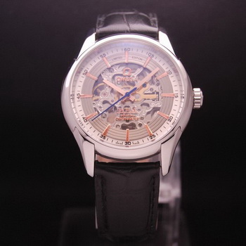 OMEGA DE VILLE Tourbillon Watches Steel on Black Leather Strap Om7002 OMEGA DE VILLE Tourbillon Watches Steel on Black Leather Strap Om7002