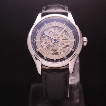 OMEGA DE VILLE Tourbillon Watches Steel on Black Leather Strap Om7008 OMEGA DE VILLE Tourbillon Watches Steel on Black Leather Strap Om7008