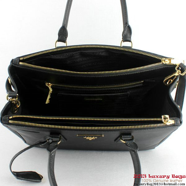 2013 Prada Saffiano Calf Leather Tote Bag 2274 Black 2013 Prada Saffiano Calf Leather Tote Bag 2274 Black