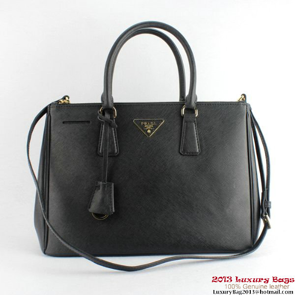 2013 Prada Saffiano Calf Leather Tote Bag 2274 Black 2013 Prada Saffiano Calf Leather Tote Bag 2274 Black