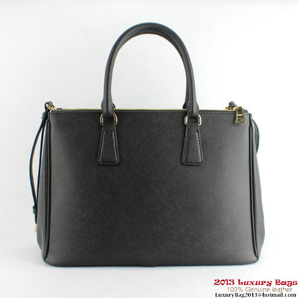 2013 Prada Saffiano Calf Leather Tote Bag 2274 Black 2013 Prada Saffiano Calf Leather Tote Bag 2274 Black