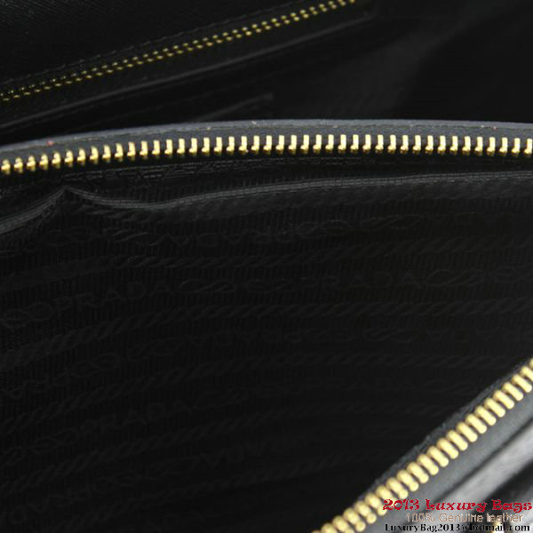 2013 Prada Saffiano Calf Leather Tote Bag 2274 Black 2013 Prada Saffiano Calf Leather Tote Bag 2274 Black