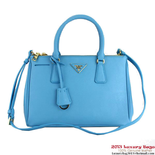 2013 Prada Saffiano Tote Bag 1801 SkyBlue 2013 Prada Saffiano Tote Bag 1801 SkyBlue
