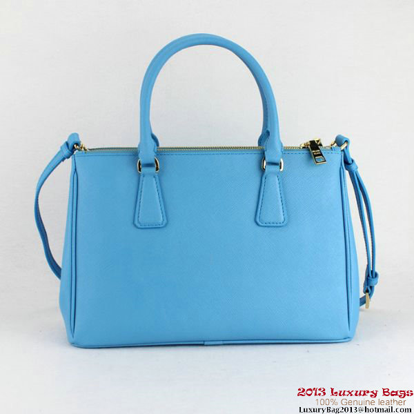 2013 Prada Saffiano Tote Bag 1801 SkyBlue 2013 Prada Saffiano Tote Bag 1801 SkyBlue