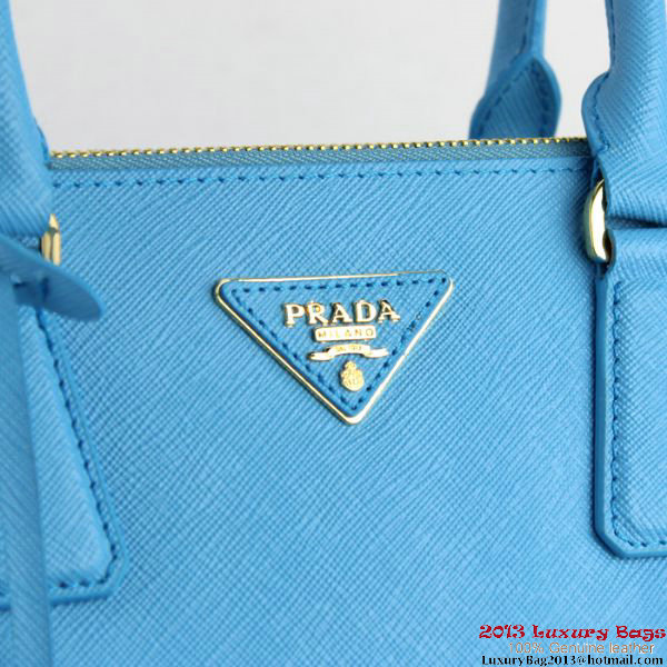 2013 Prada Saffiano Tote Bag 1801 SkyBlue 2013 Prada Saffiano Tote Bag 1801 SkyBlue