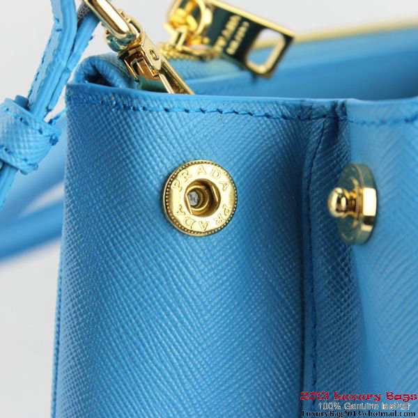 2013 Prada Saffiano Tote Bag 1801 SkyBlue 2013 Prada Saffiano Tote Bag 1801 SkyBlue