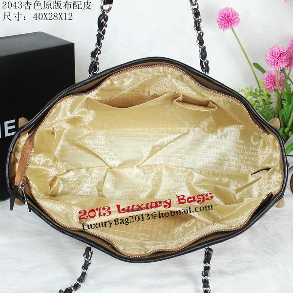 Chanel Medium Canvas Shopping Bag A2043 Apricot Chanel Medium Canvas Shopping Bag A2043 Apricot