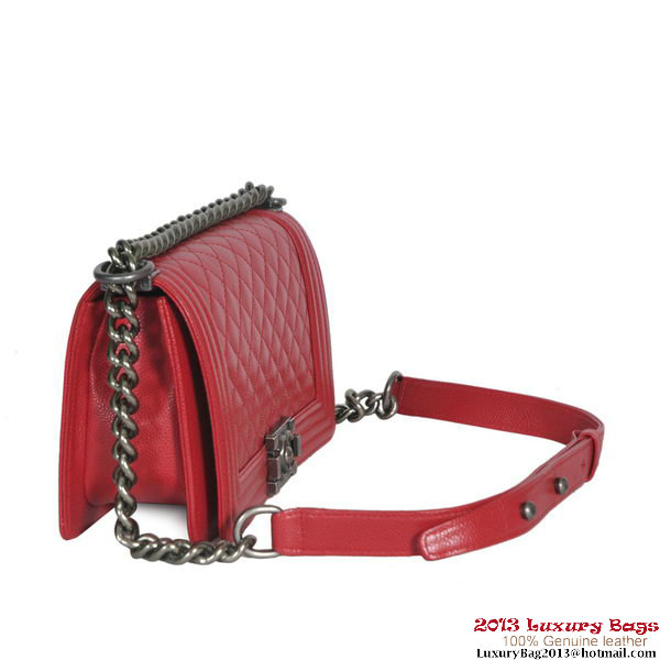 Boy Chanel Flap Shoulder Bag Classic Cannage Patterns A30172 Red Boy Chanel Flap Shoulder Bag Classic Cannage Patterns A30172 Red