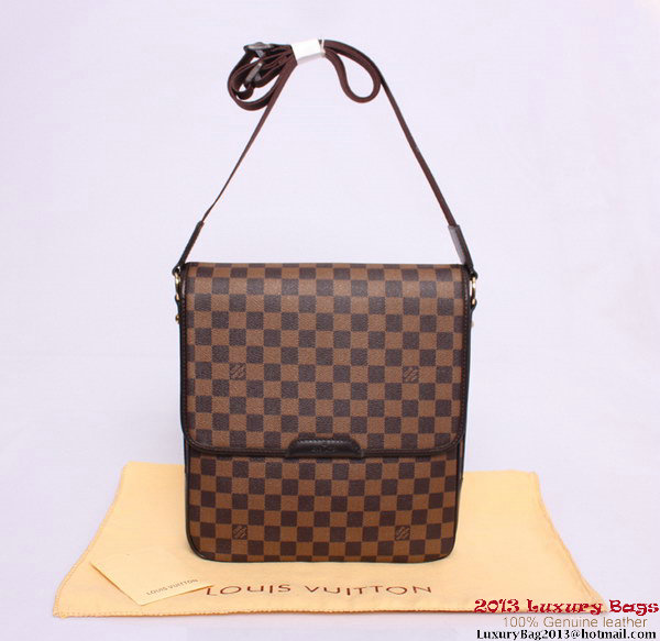Louis Vuitton Damier Ebene Canvas Messenger Bag N56715 Louis Vuitton Damier Ebene Canvas Messenger Bag N56715