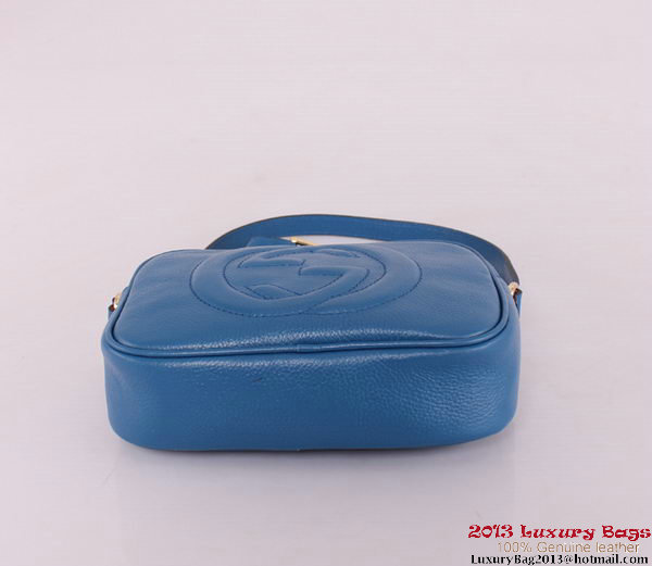 Gucci Soho Calfskin Leather Disco Bag 308364 Blue Gucci Soho Calfskin Leather Disco Bag 308364 Blue