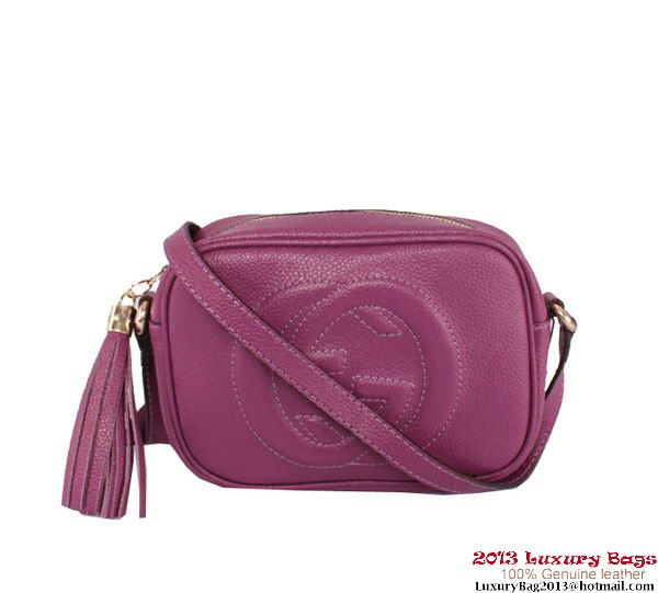 Gucci Soho Calfskin Leather Disco Bag 308364 Purple Gucci Soho Calfskin Leather Disco Bag 308364 Purple