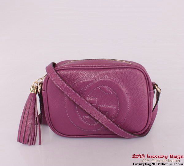 Gucci Soho Calfskin Leather Disco Bag 308364 Purple Gucci Soho Calfskin Leather Disco Bag 308364 Purple