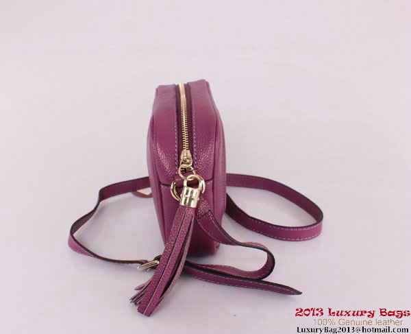Gucci Soho Calfskin Leather Disco Bag 308364 Purple Gucci Soho Calfskin Leather Disco Bag 308364 Purple