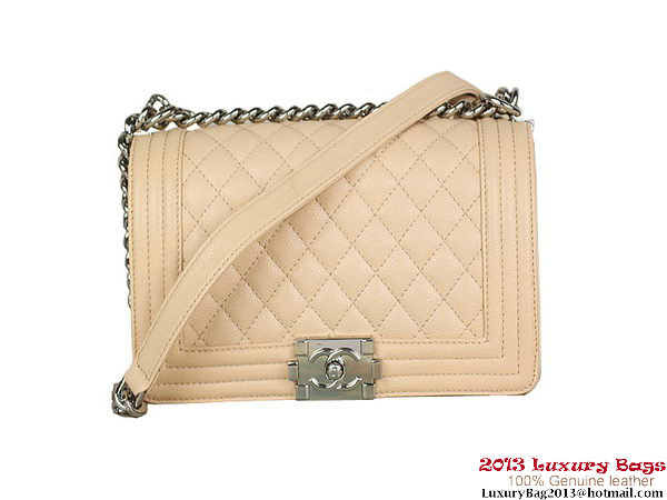 2013 Boy Chanel Flap Shoulder Bag Classic Cannage Patterns A67025 Apricot 2013 Boy Chanel Flap Shoulder Bag Classic Cannage Patterns A67025 Apricot