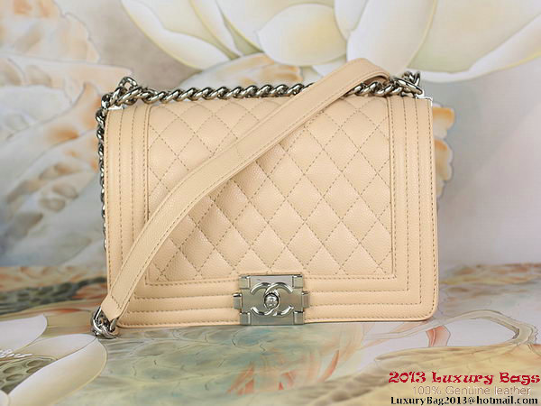2013 Boy Chanel Flap Shoulder Bag Classic Cannage Patterns A67025 Apricot 2013 Boy Chanel Flap Shoulder Bag Classic Cannage Patterns A67025 Apricot